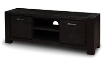 wooden tv console, consola de televisión
