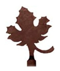 maple leaf lamp finials