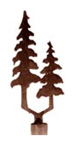 pine tree finials