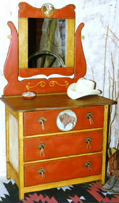 Western Dresser w/mirror jc019