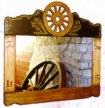 wagon wheel mirrors 