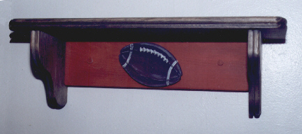 Wall Shelf with Football Design jcsport004