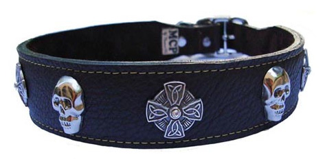 celtic cross dog collar