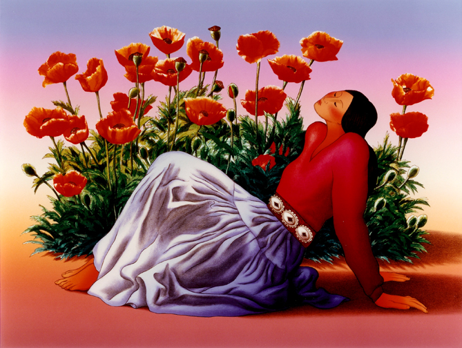RC. Gorman Woman With Poppies Limited edition lithographs