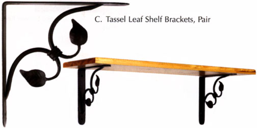 Tassel Leaf Shelf Brackets #53018