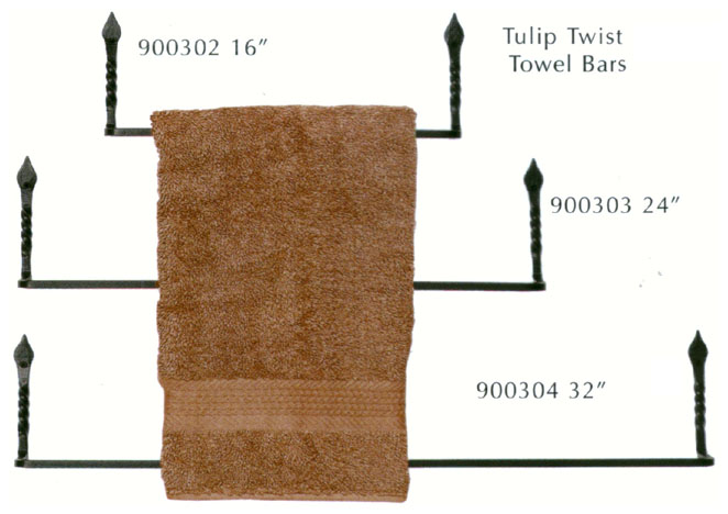 tulip twist towel bars