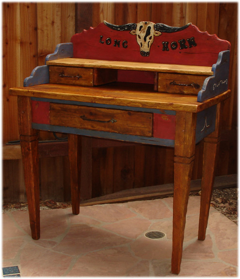 Longhorn saloon desk