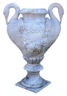 Marble Swan Vase GP665