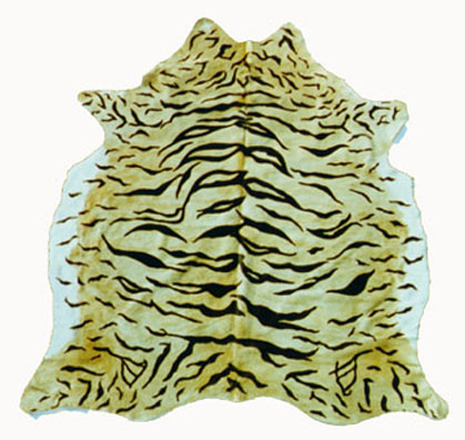 Southwestern And Western Interior Home Accents Tiger Stenciled Hairon