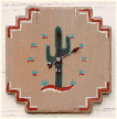 Southwest Cactus Clock