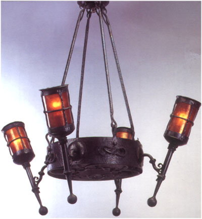4 torch chandelier