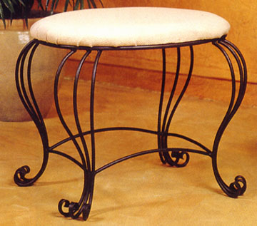 Scroll Vanity stool #10505