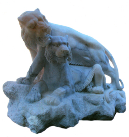 WL654 Marble Tiger Statue