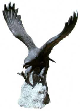 WL657 Marble Eagle Statue